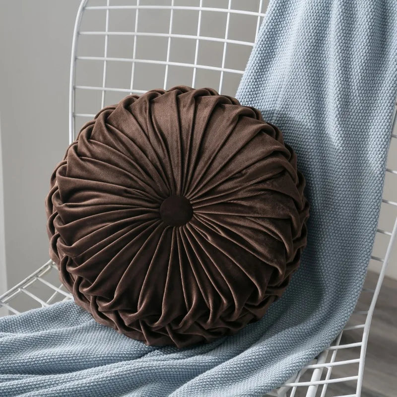 Coussin brun foncé