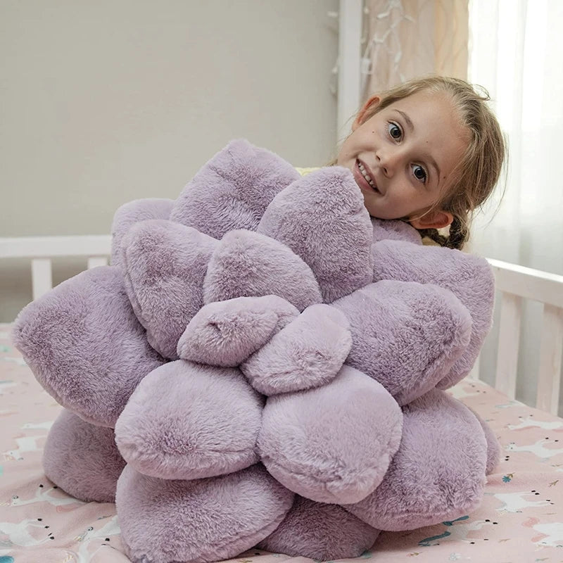 Coussin déco violet