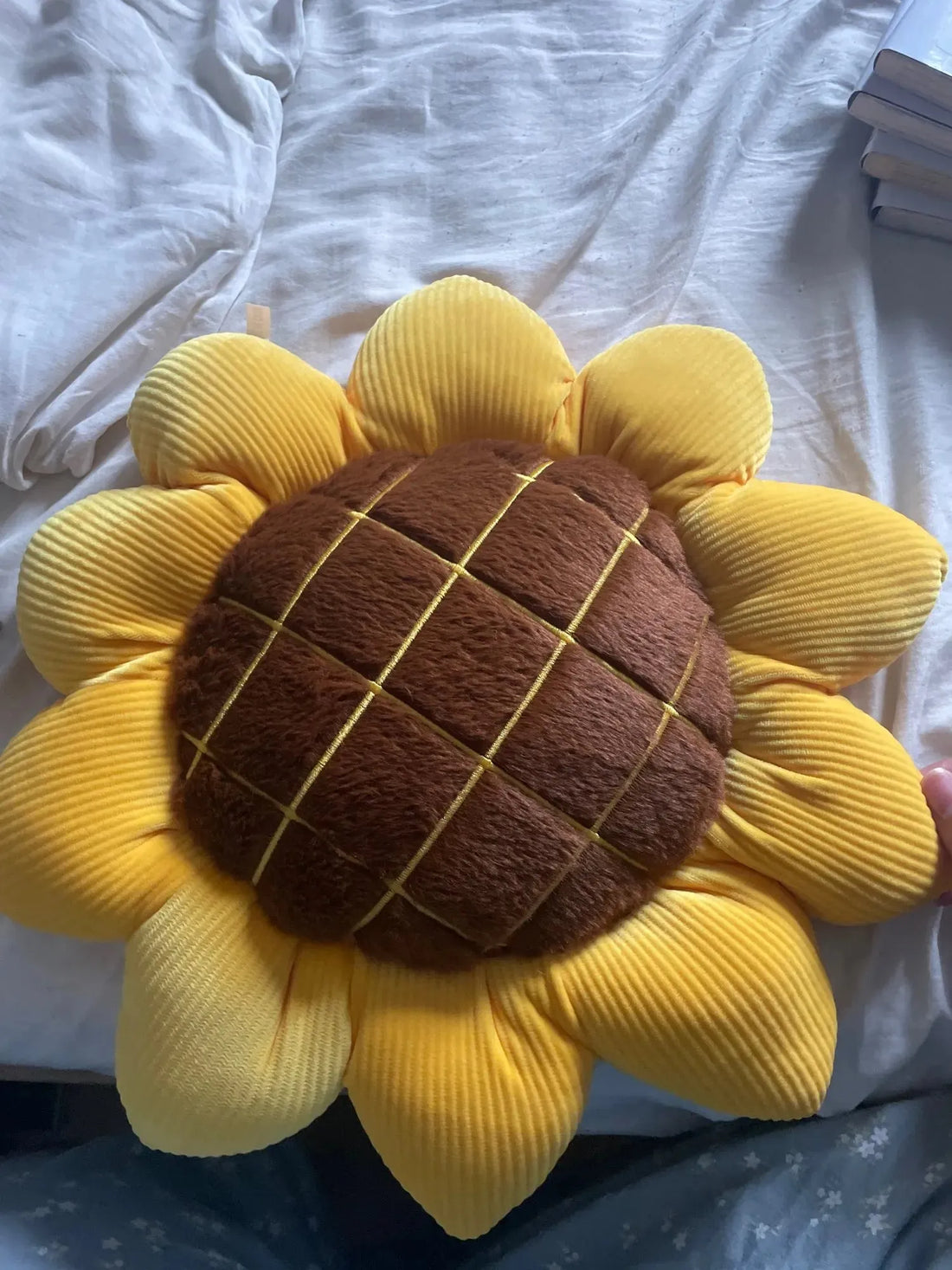 Un coussin tournesol