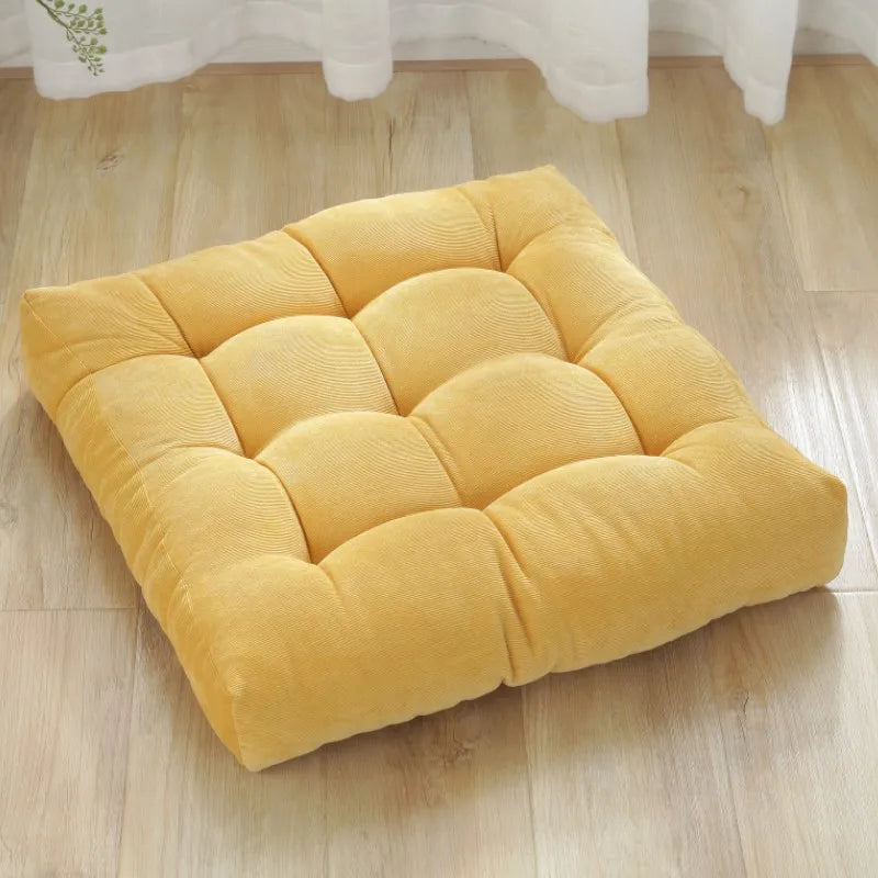 Coussin au sol - jaune / 45x45cm
