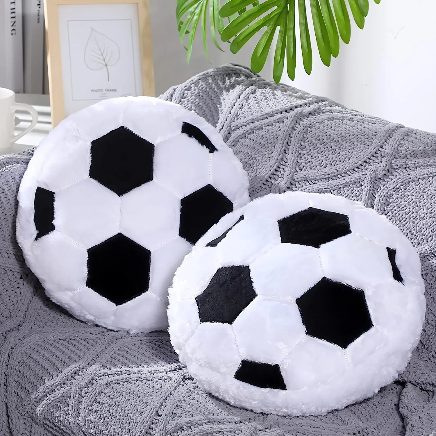 Coussin ballon de foot - 35x35cm