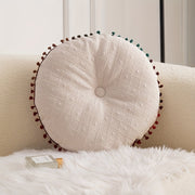 Coussin blanc canapé