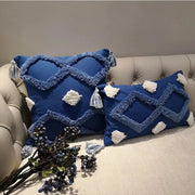 Coussin canapé bleu