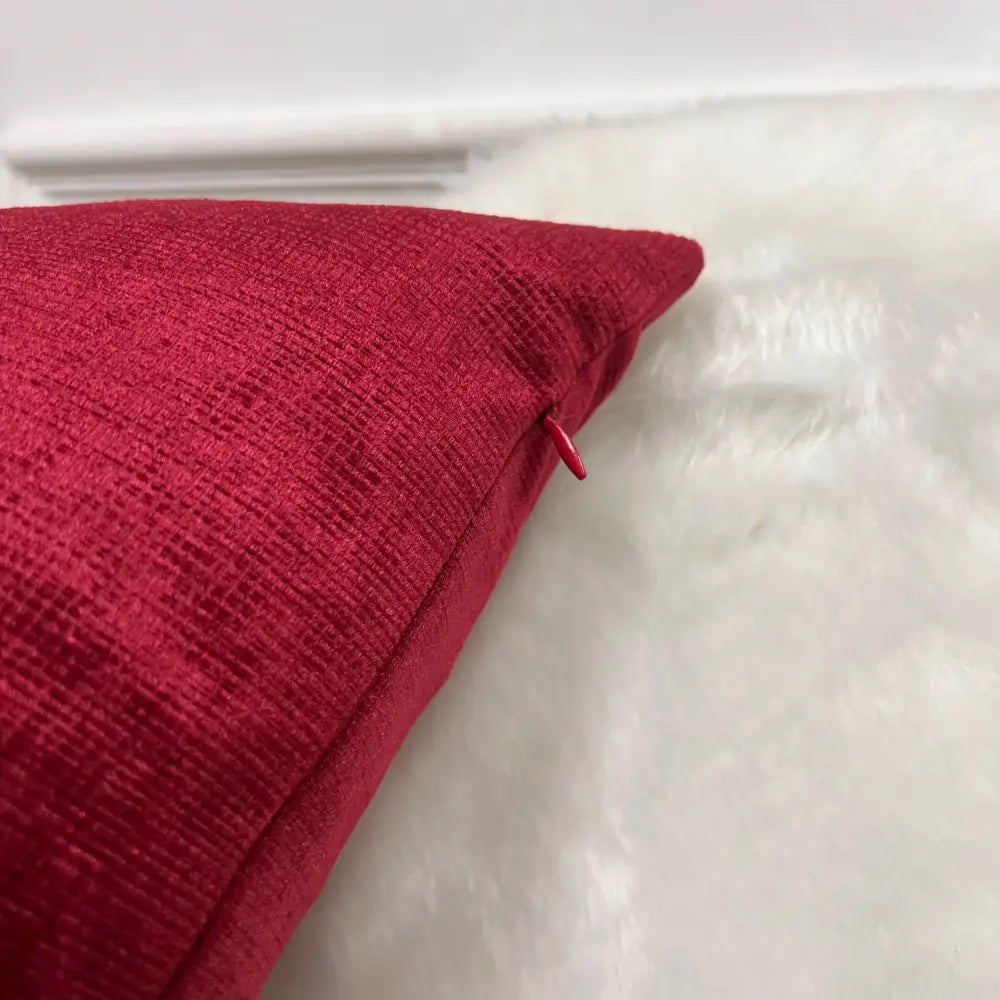 Coussin canapé rouge