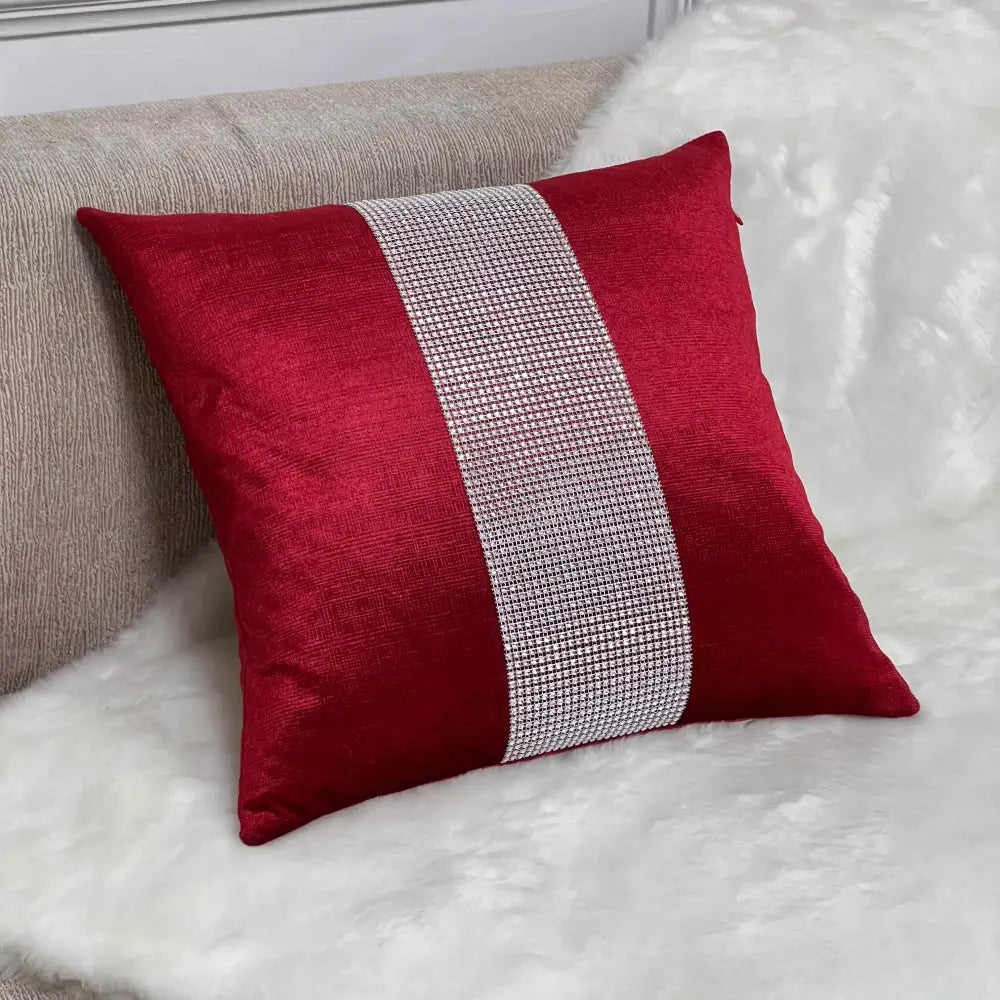 Coussin canapé rouge