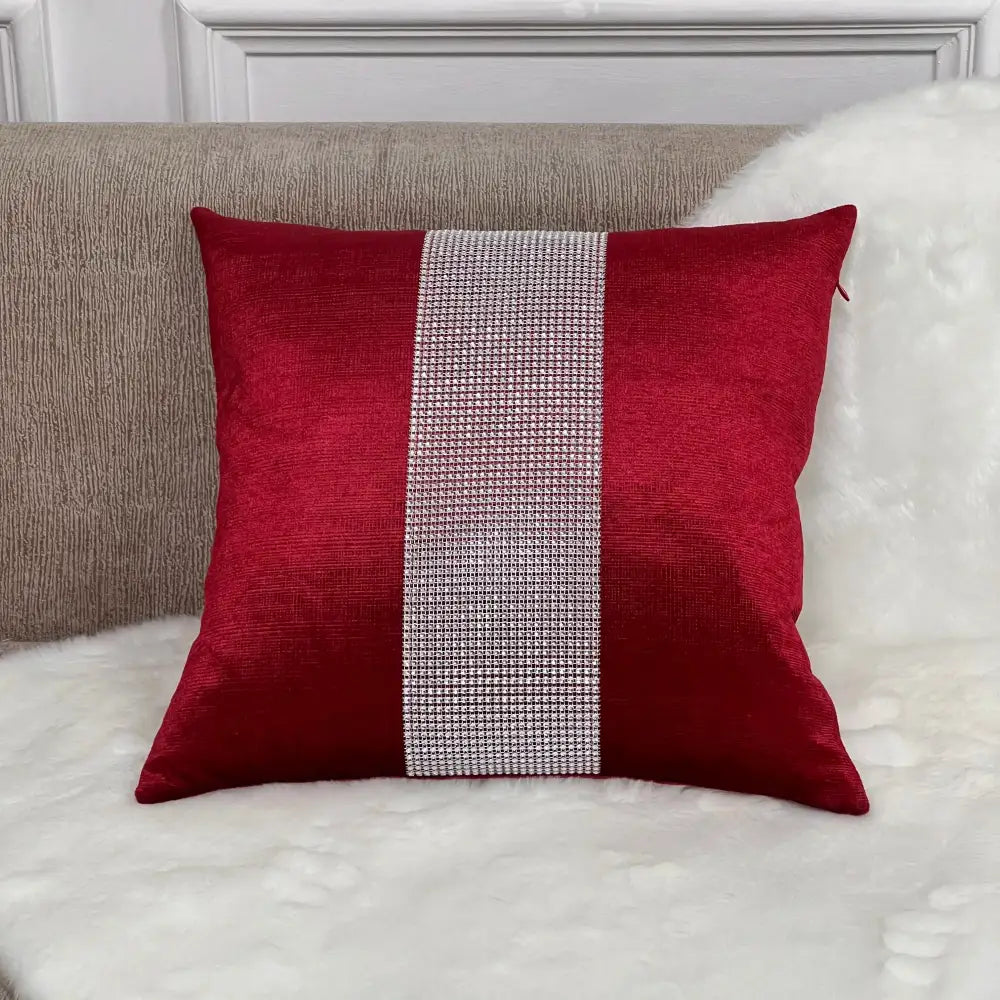 Coussin canapé rouge