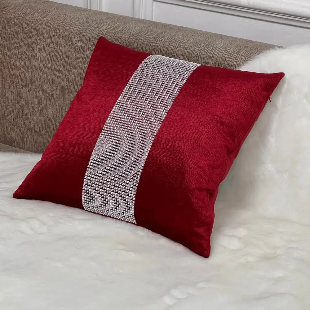 Coussin canapé rouge
