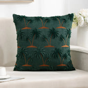 Coussin canapé vert foncé