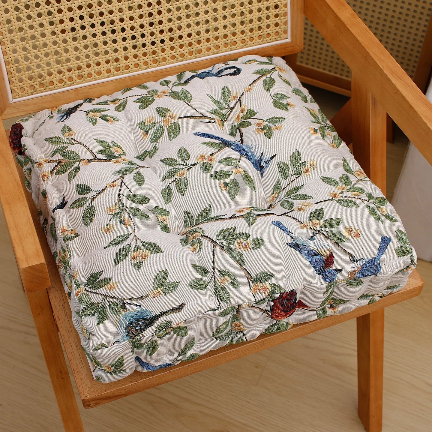 Coussin chaise vintage - blanc