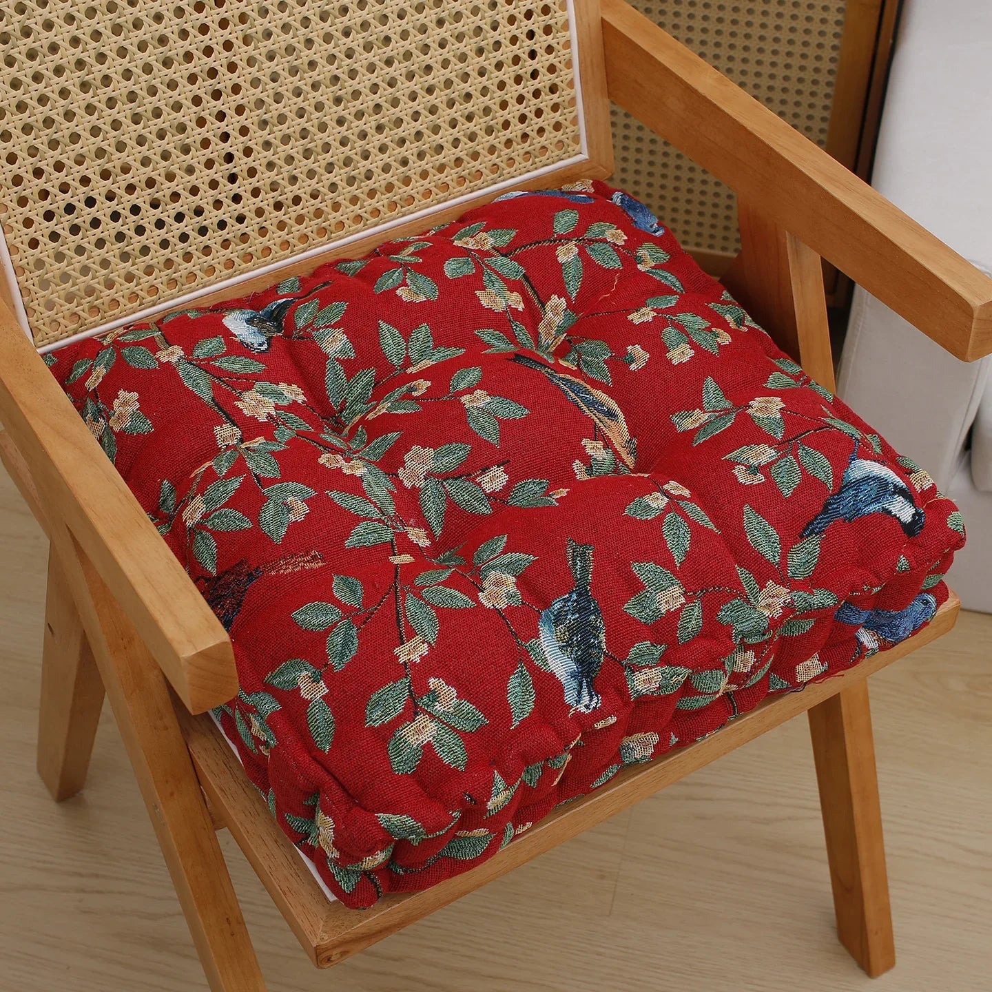 Coussin chaise vintage - rouge