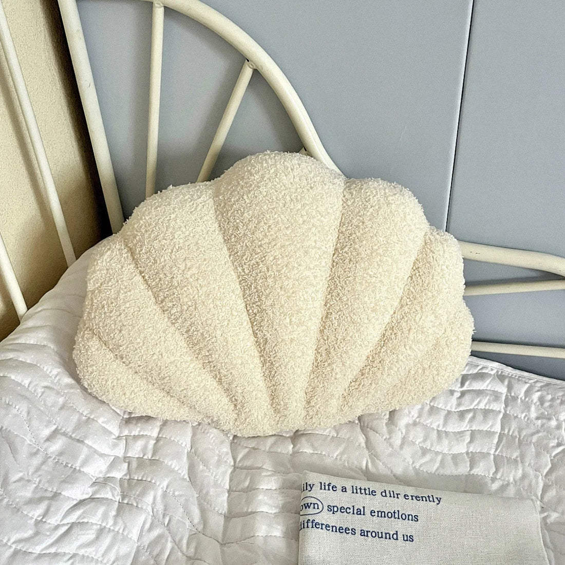 Coussin coquillage - beige