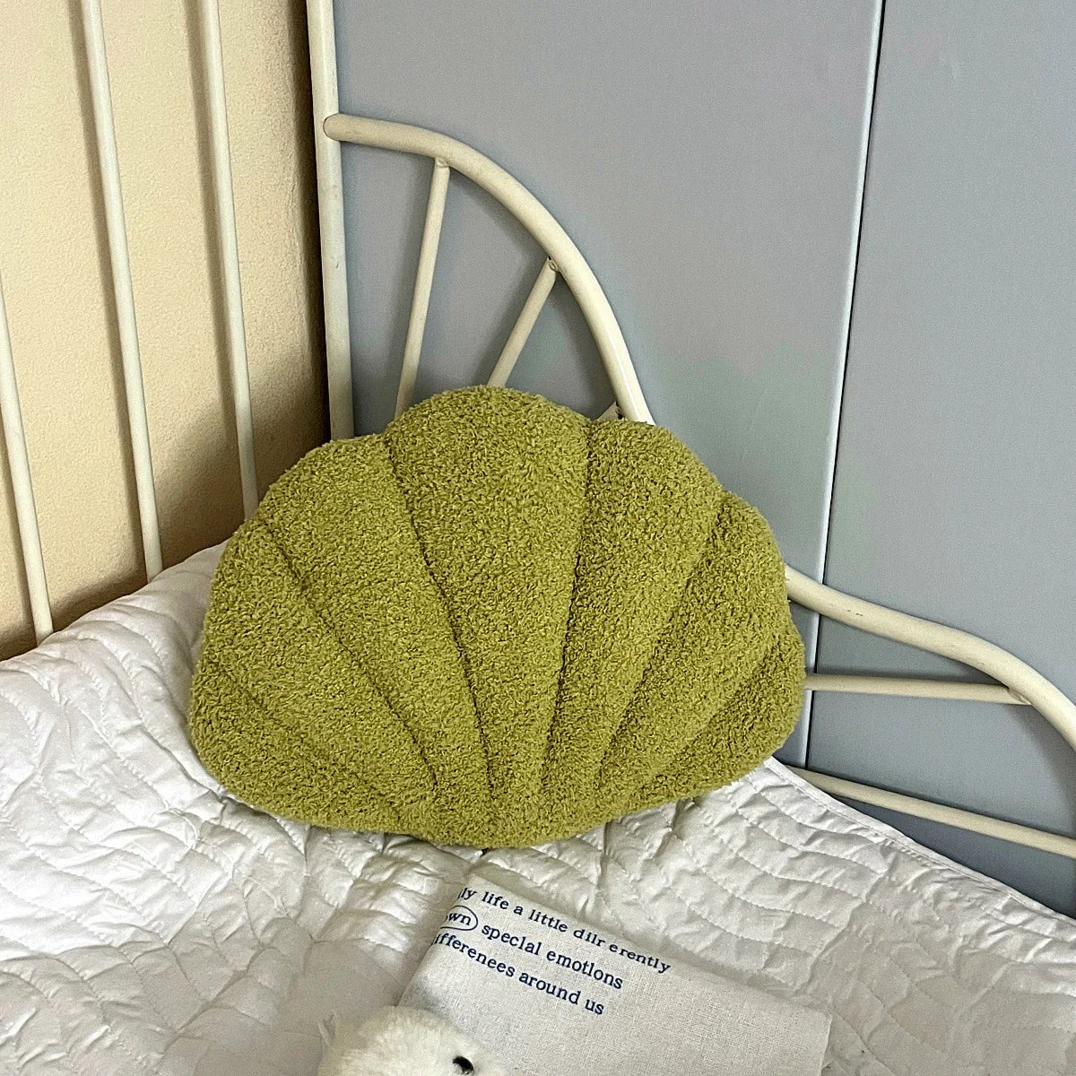 Coussin coquillage - vert