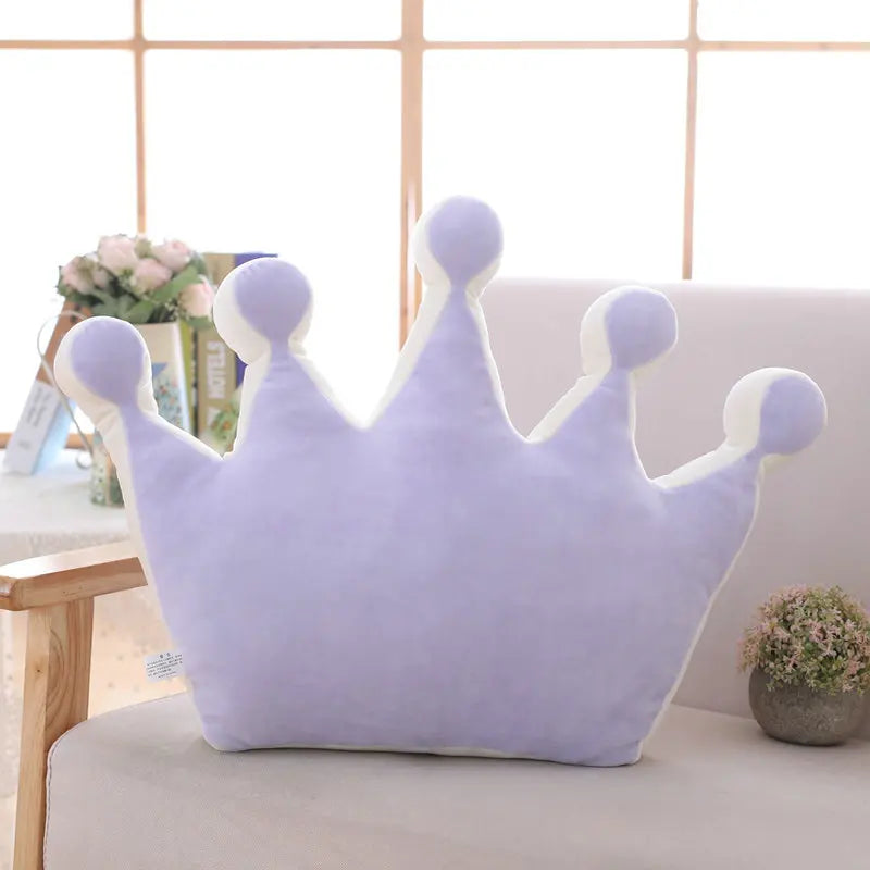Coussin couronne - violet