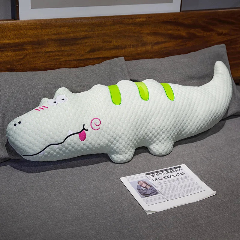 Coussin crocodile - vert