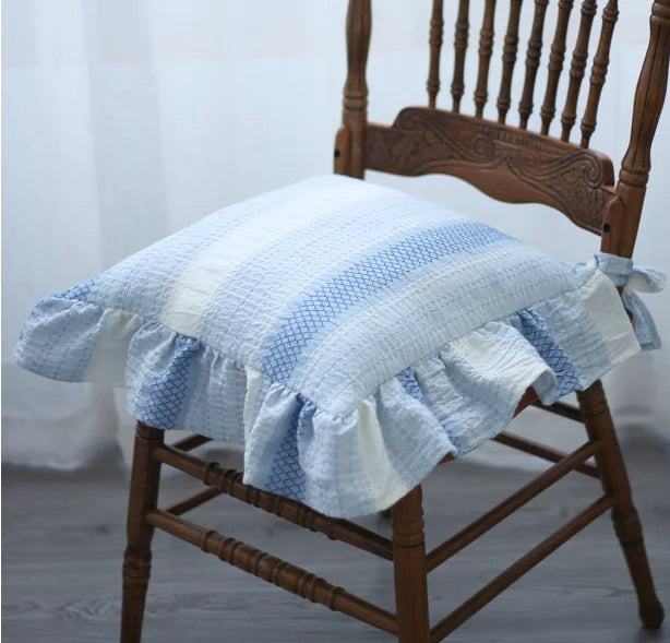 Coussin de chaise - bleu / 40x40cm