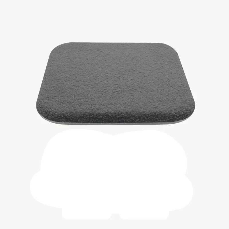Coussin de chaise velours - gris / 45x45cm