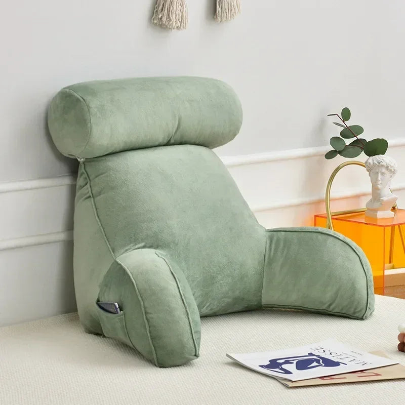 Coussin de lecture de lit - vert