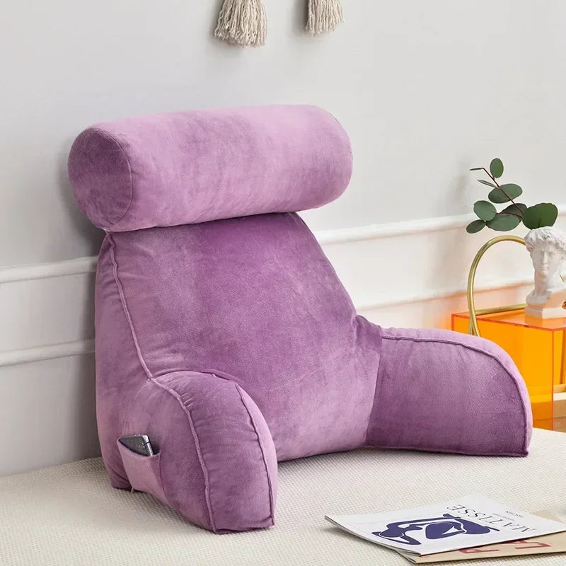 Coussin de lecture de lit - violet