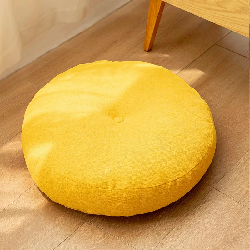 Coussin de sol jaune - 40cm