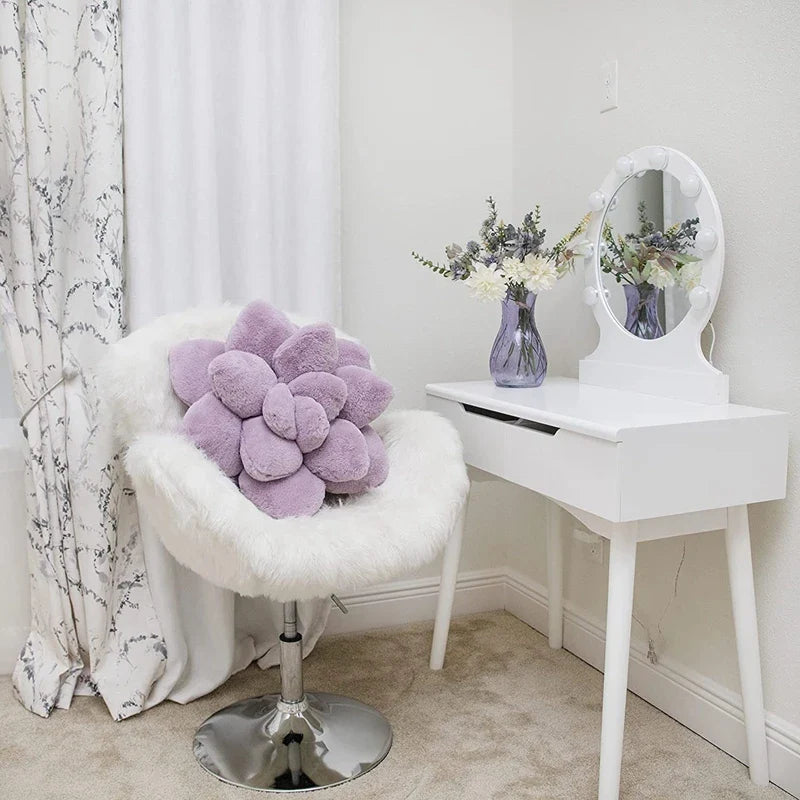 Coussin déco violet