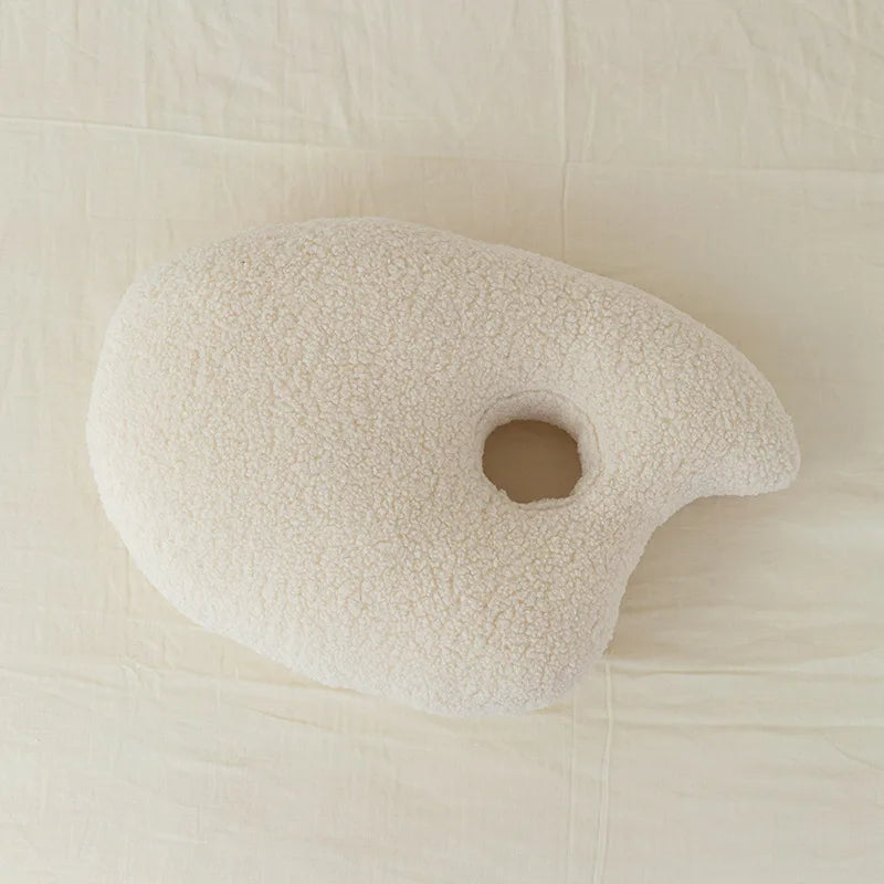 Coussin design pour canapé - blanc