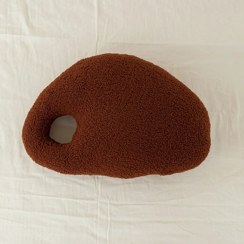 Coussin design pour canapé - brun foncé