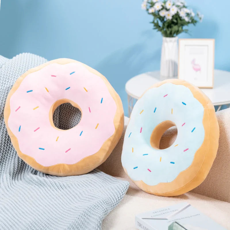 Coussin donut - bleu