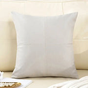 Coussin en cuir - blanc