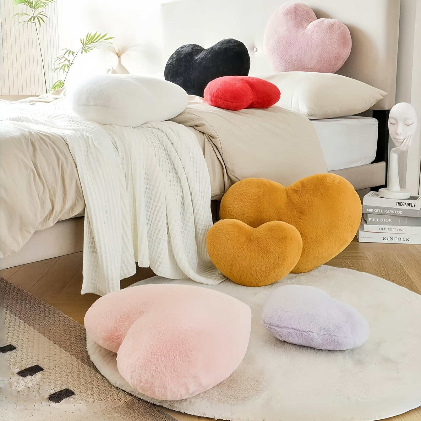 Coussin en forme de cœur