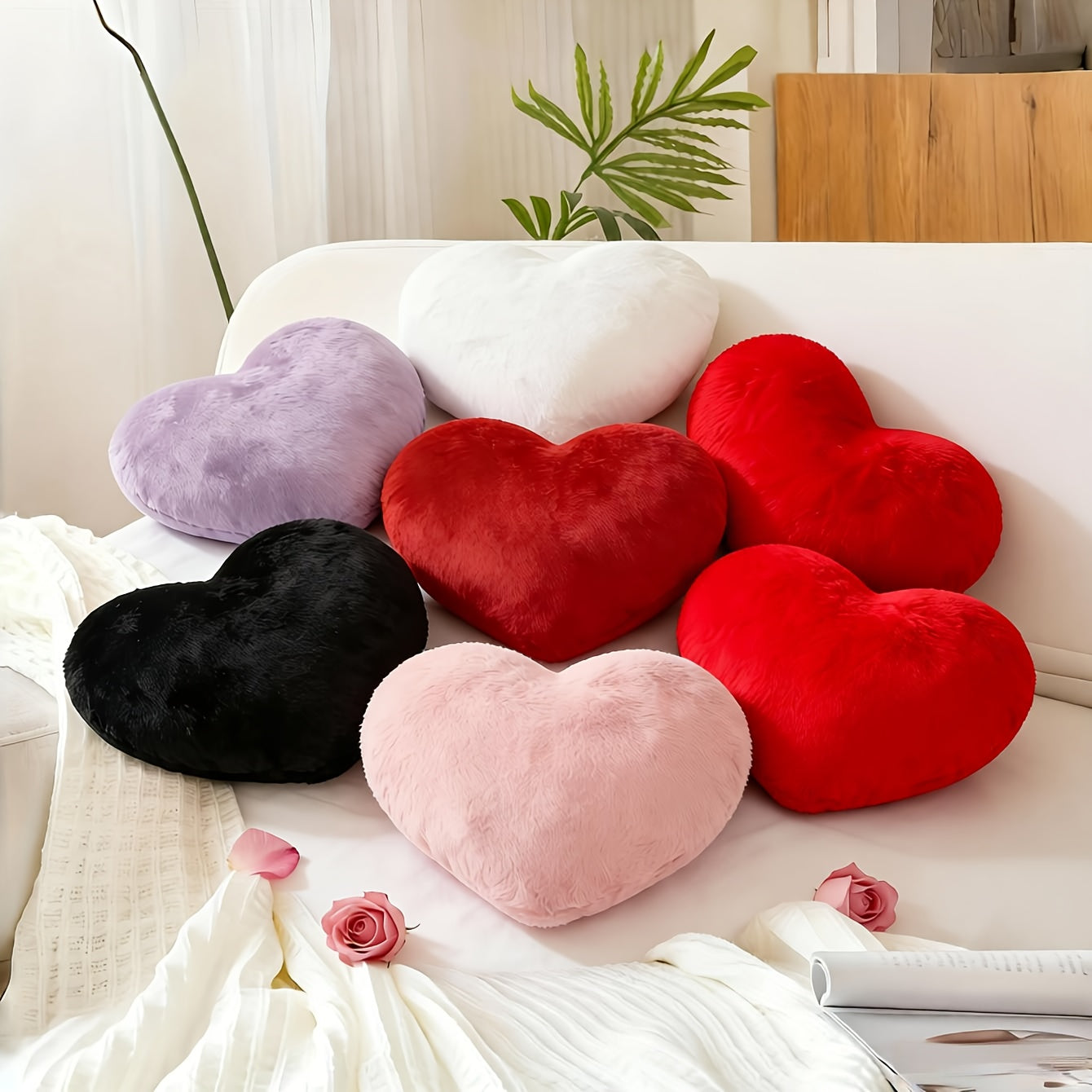 Coussin en forme de cœur