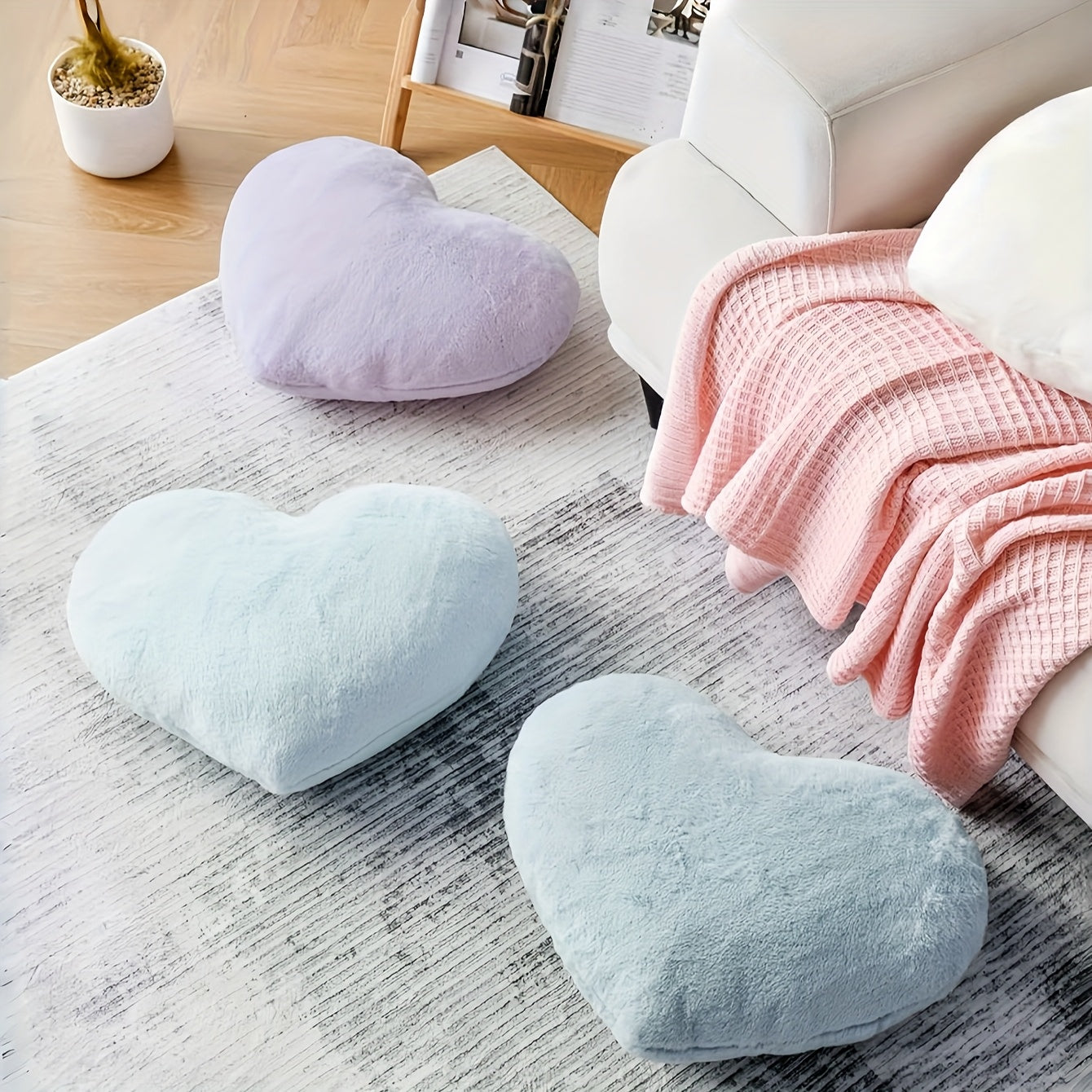 Coussin en forme de cœur