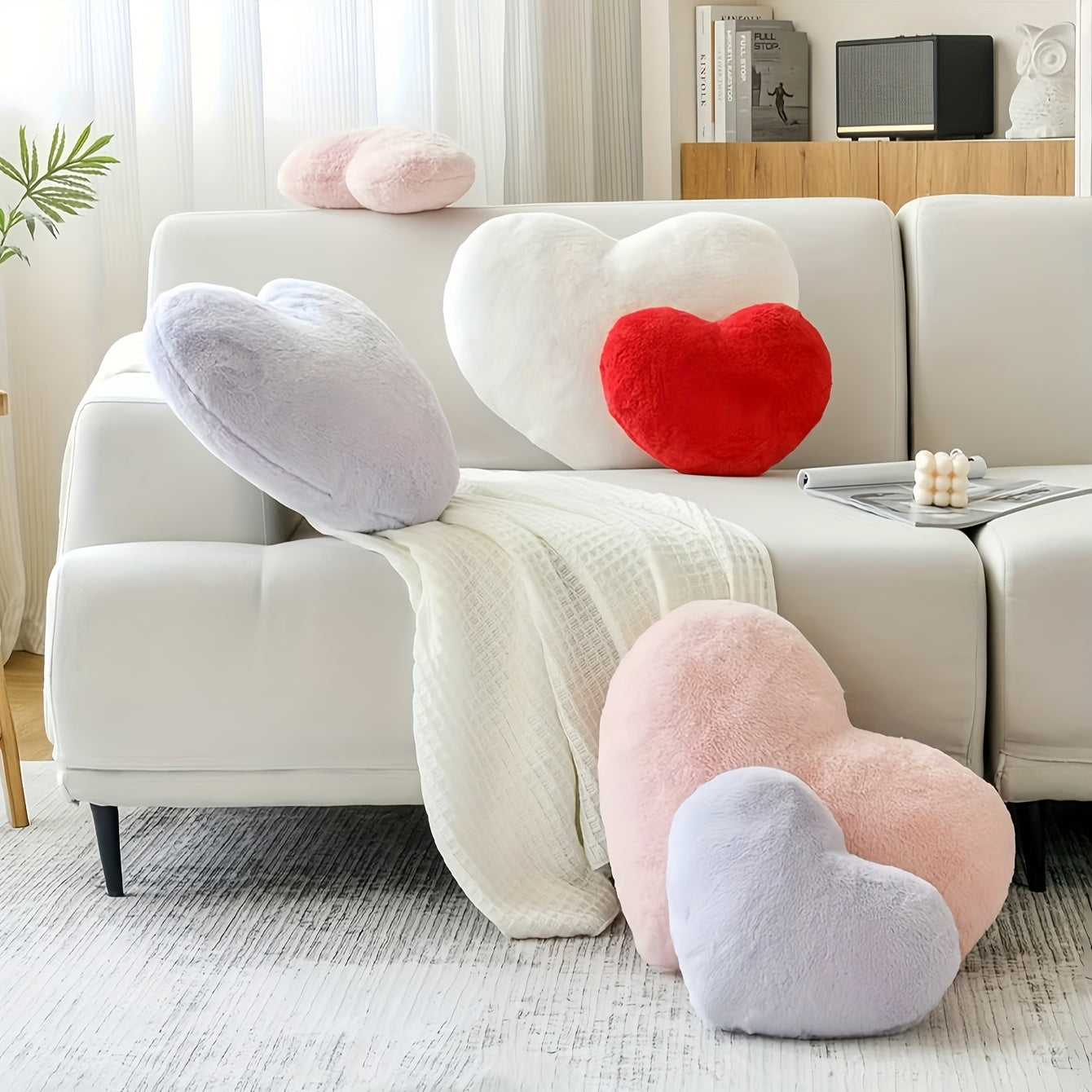 Coussin en forme de cœur