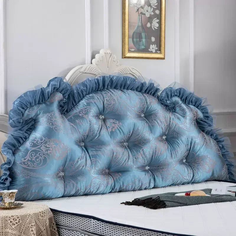 Coussin en tête de lit - bleu / 150cm