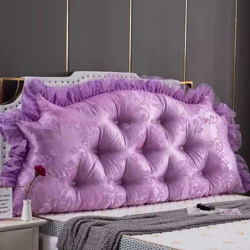 Coussin en tête de lit - violet / 150cm