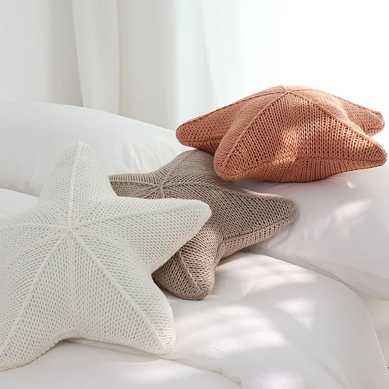 Coussin étoile de mer - brun