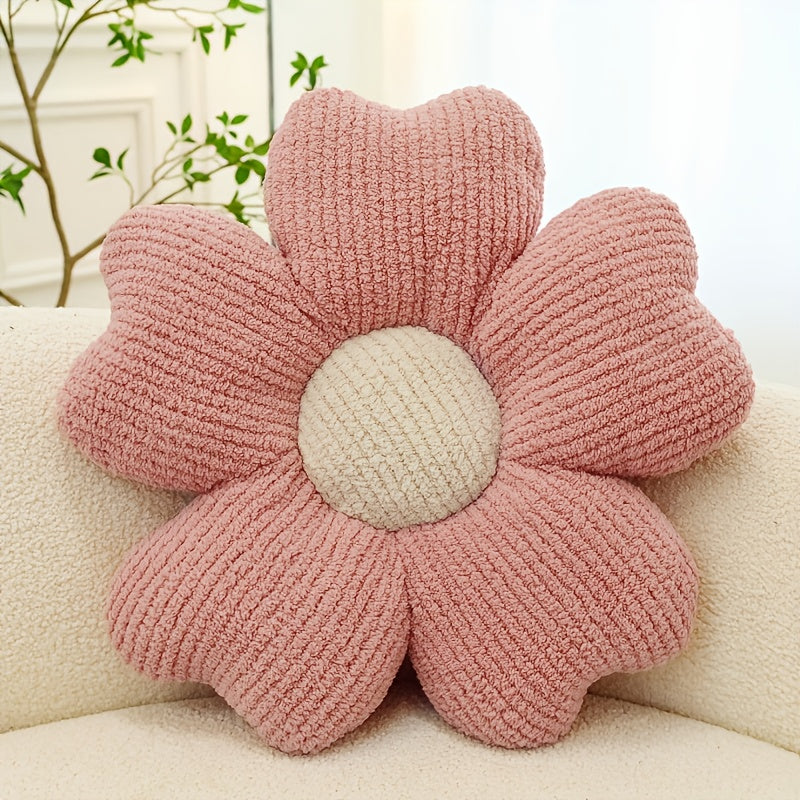 Coussin fleur - rose