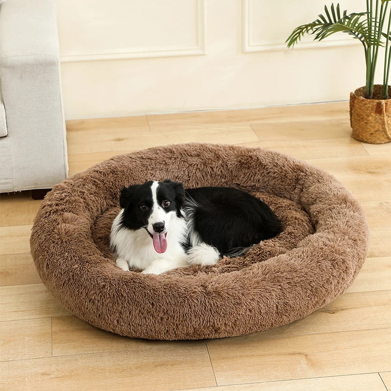 Coussin grand chien - brun / 70cm