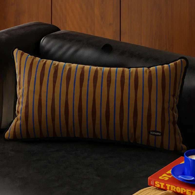 Coussin long - brun foncé