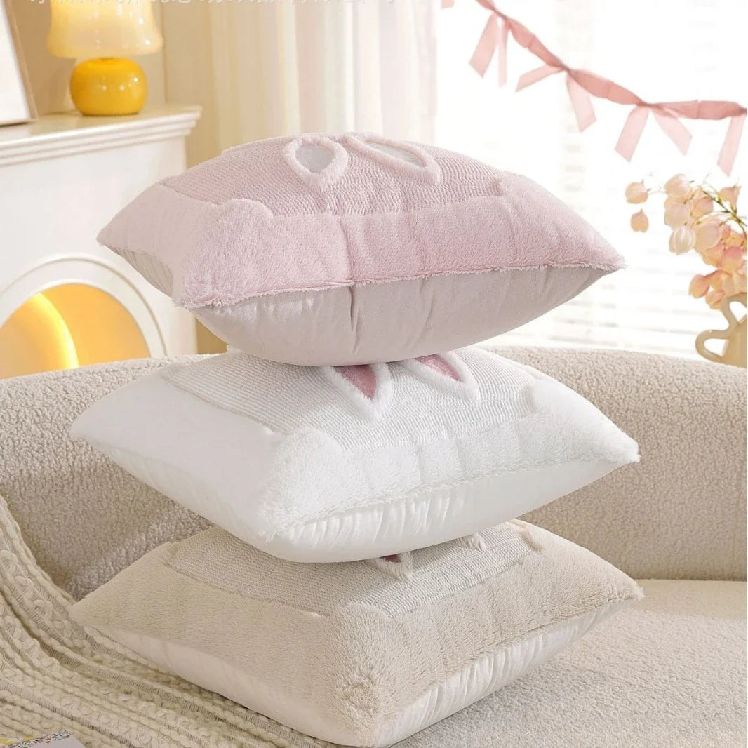 Coussin motif lapin