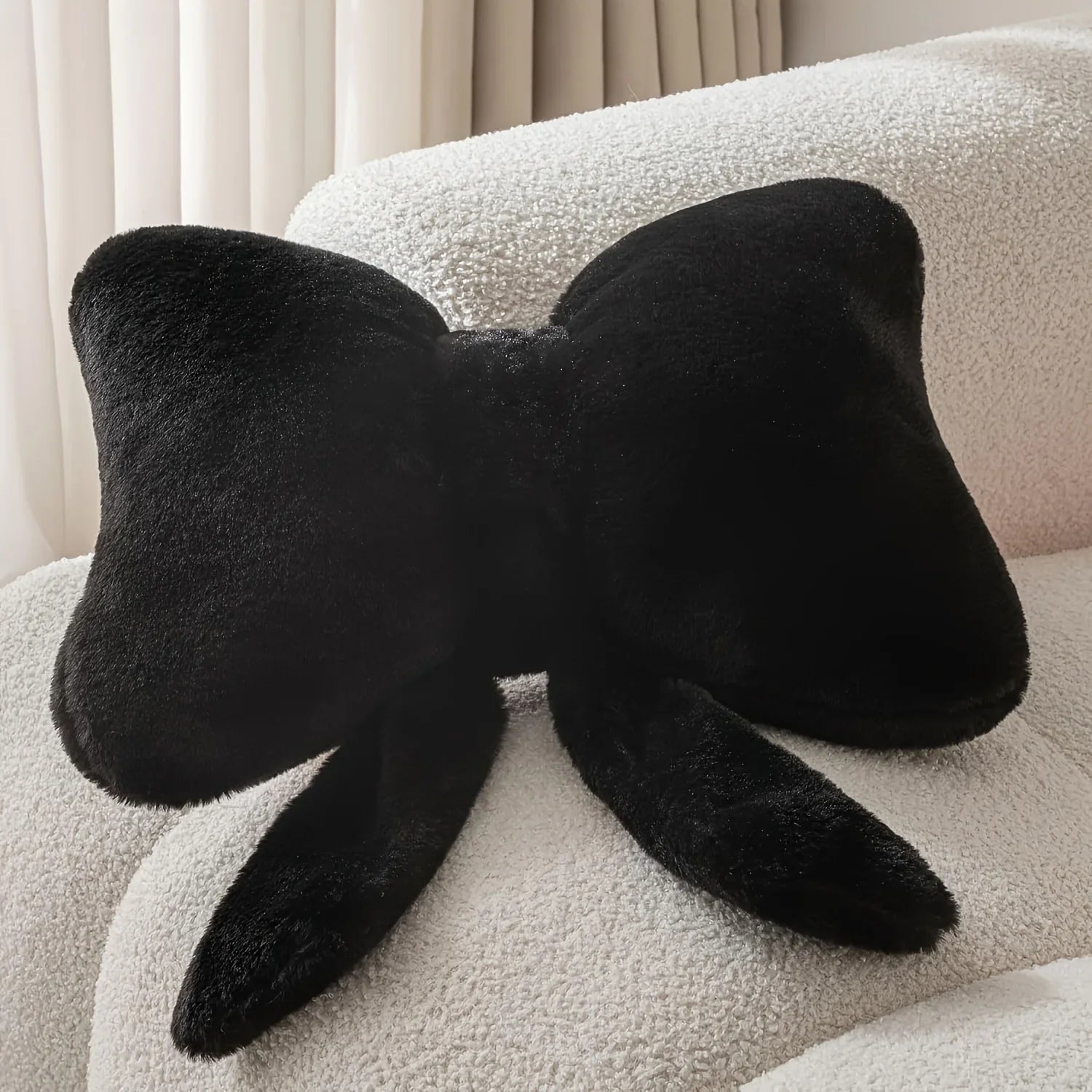 Coussin noeud papillon - noir
