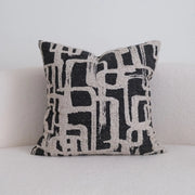 Coussin noir et gris - 45x45cm