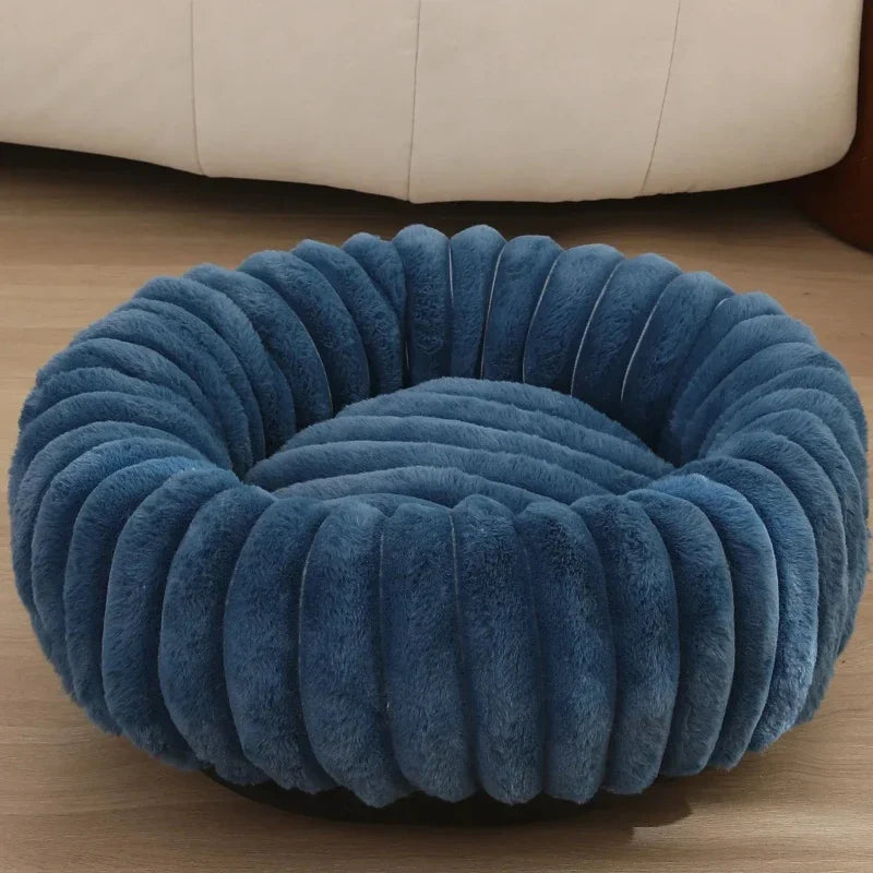 Coussin petit chien - bleu / 40cm