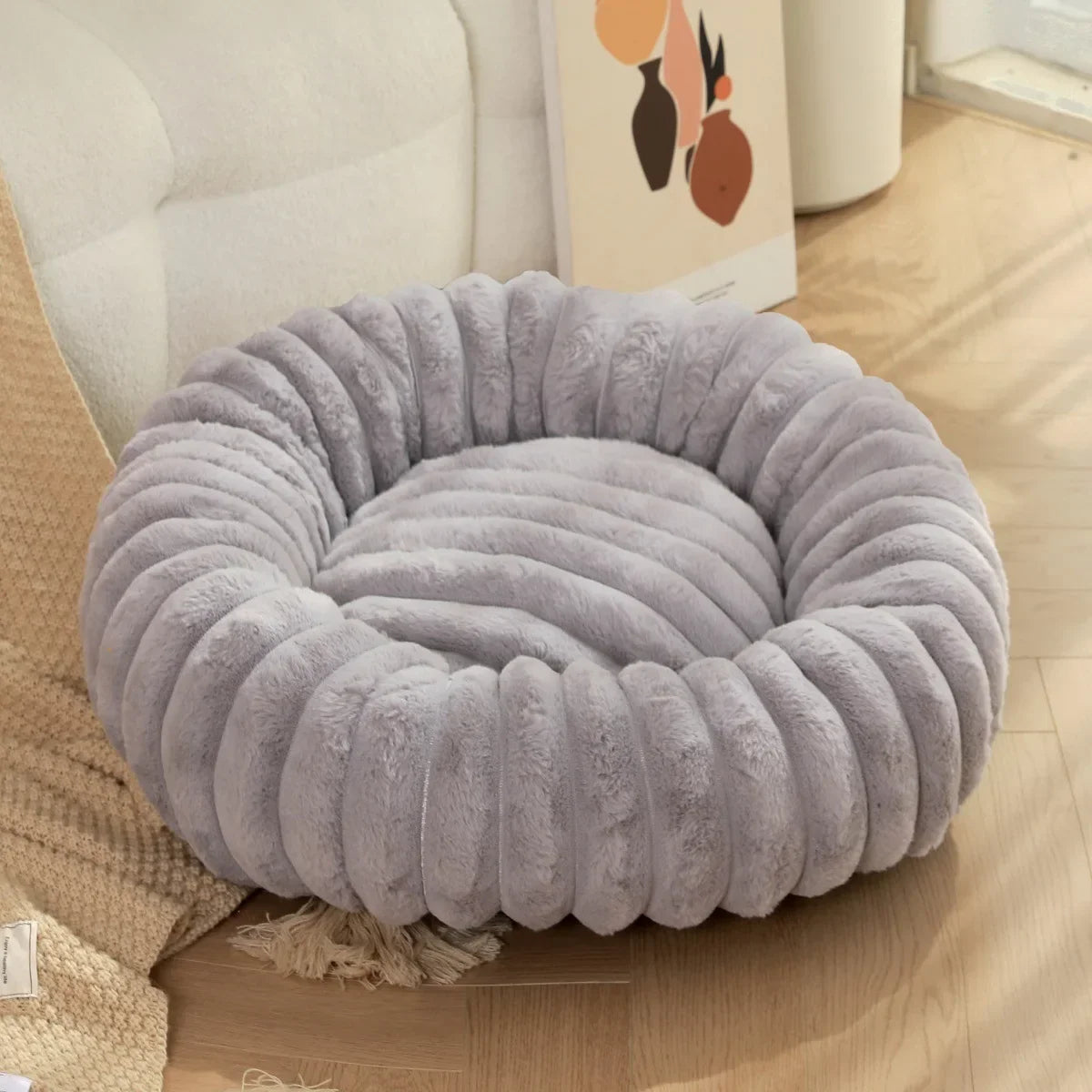 Coussin petit chien - gris / 40cm