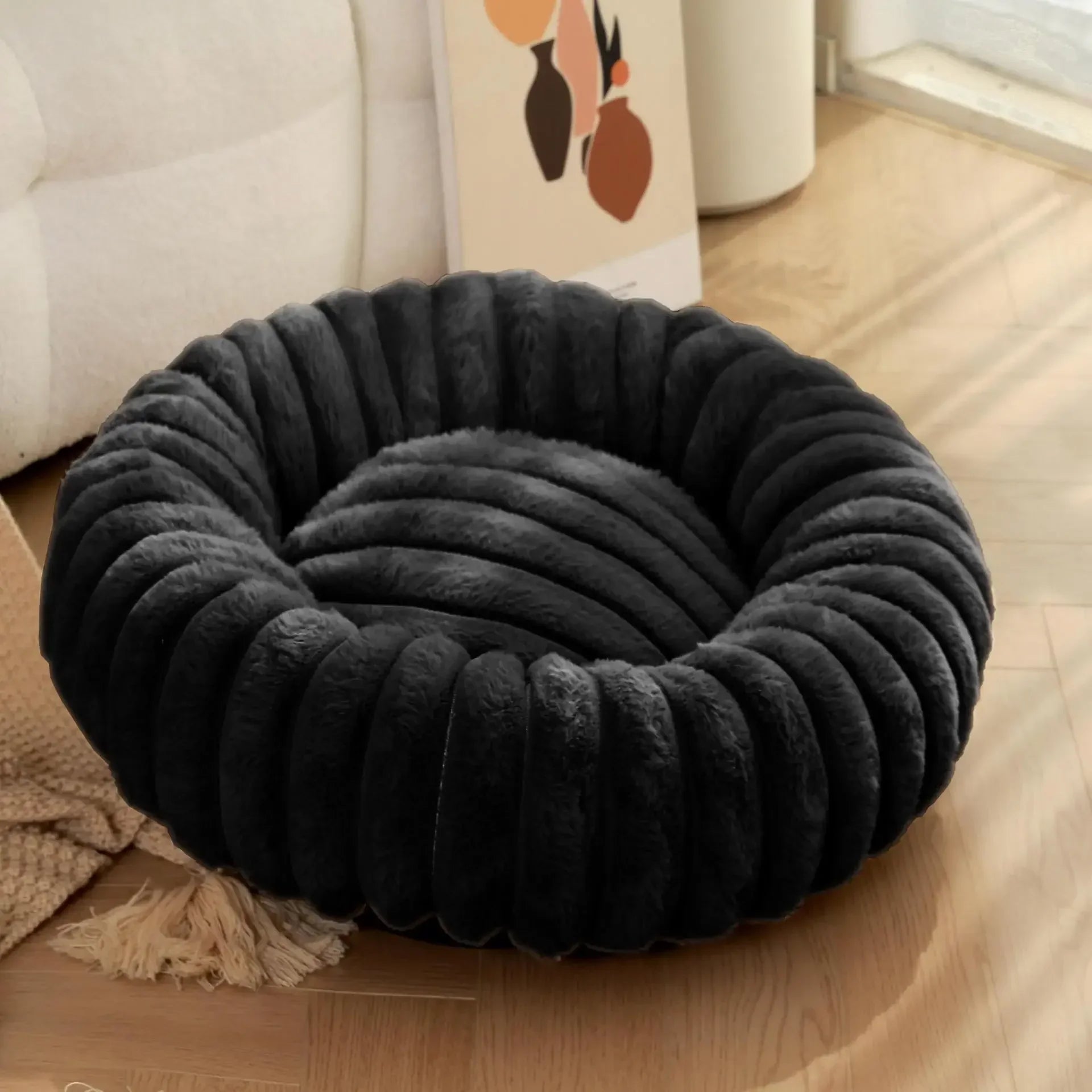 Coussin petit chien - noir / 40cm