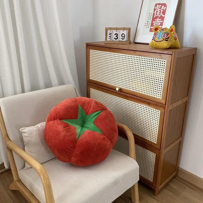 Coussin tomate - rouge