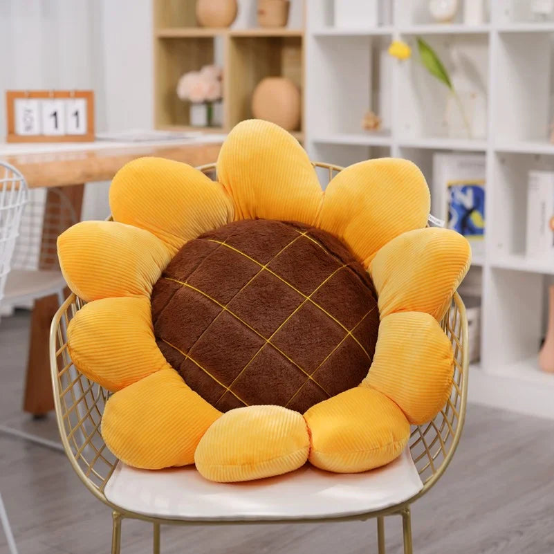 Coussin tournesol