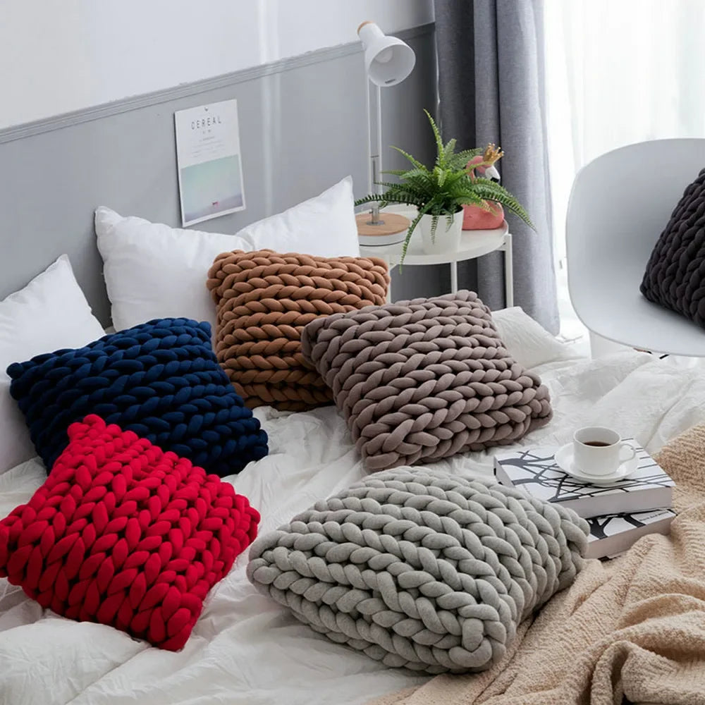Coussin tressé