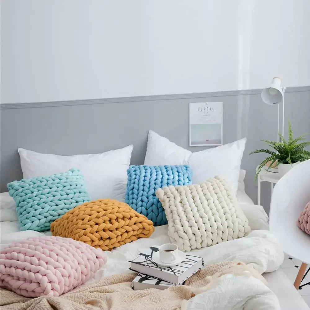 Coussin tressé