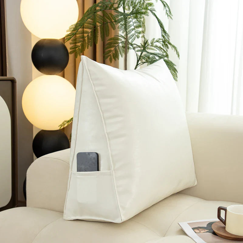 Coussin triangle - blanc