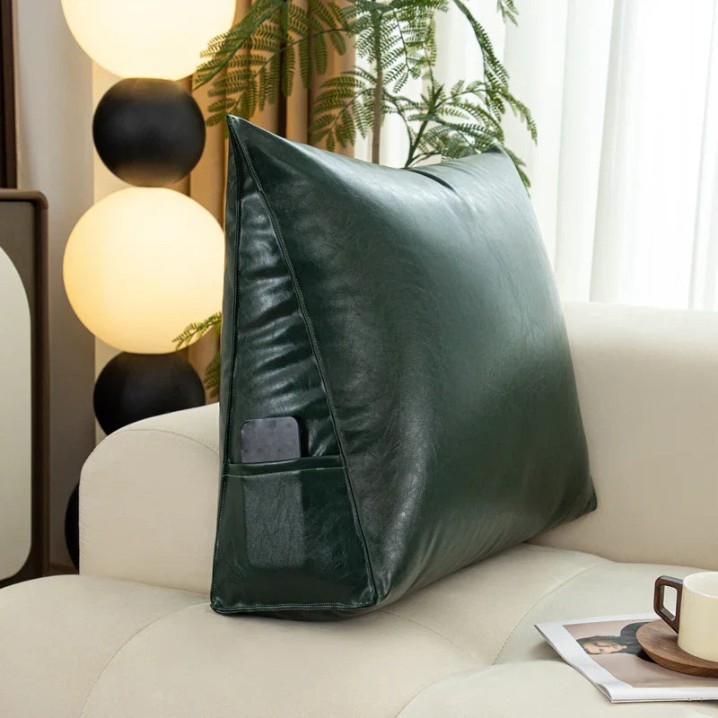 Coussin triangle - vert